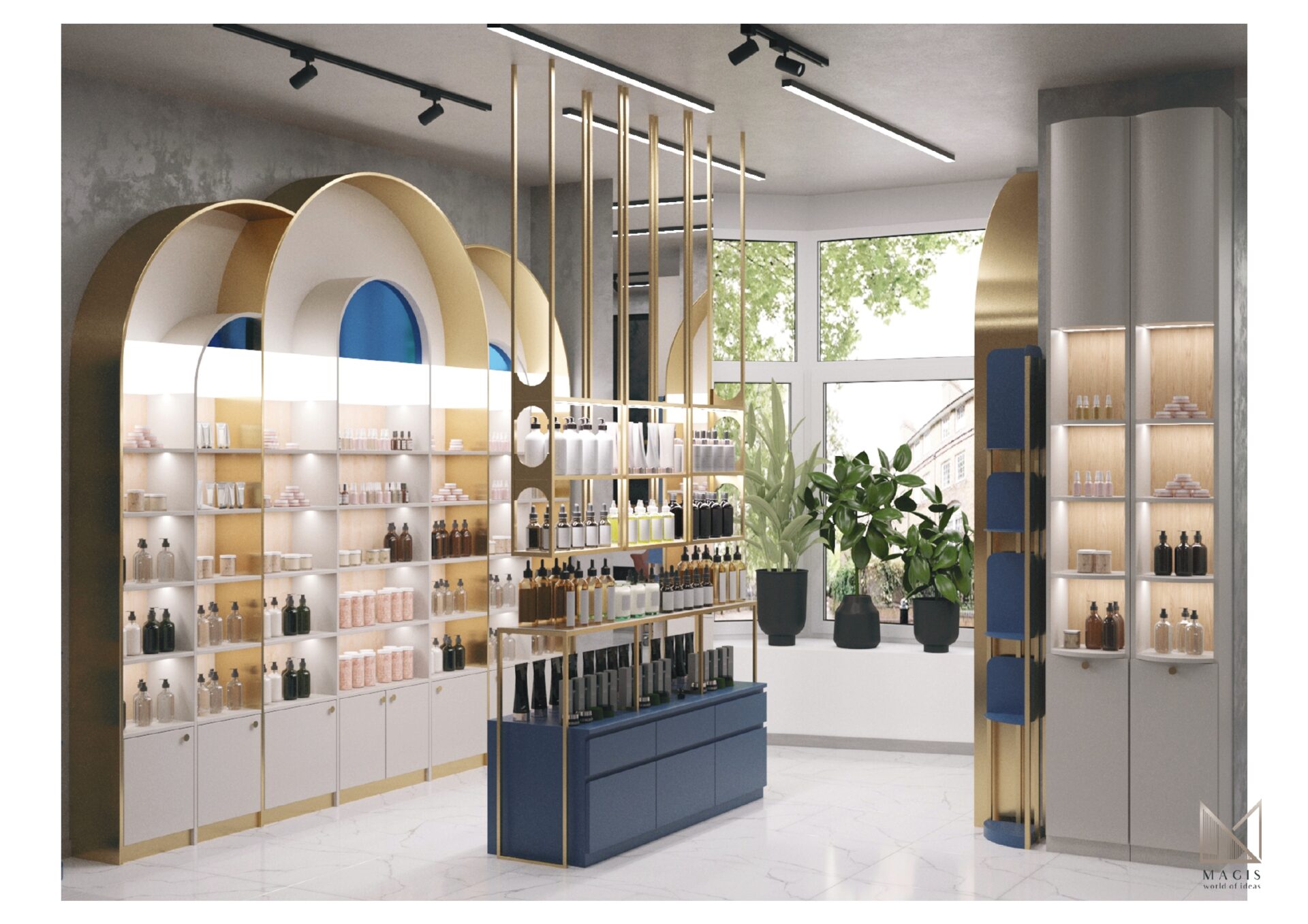Дизайн вітрин в магазині та презентація товару у 5B-Shop