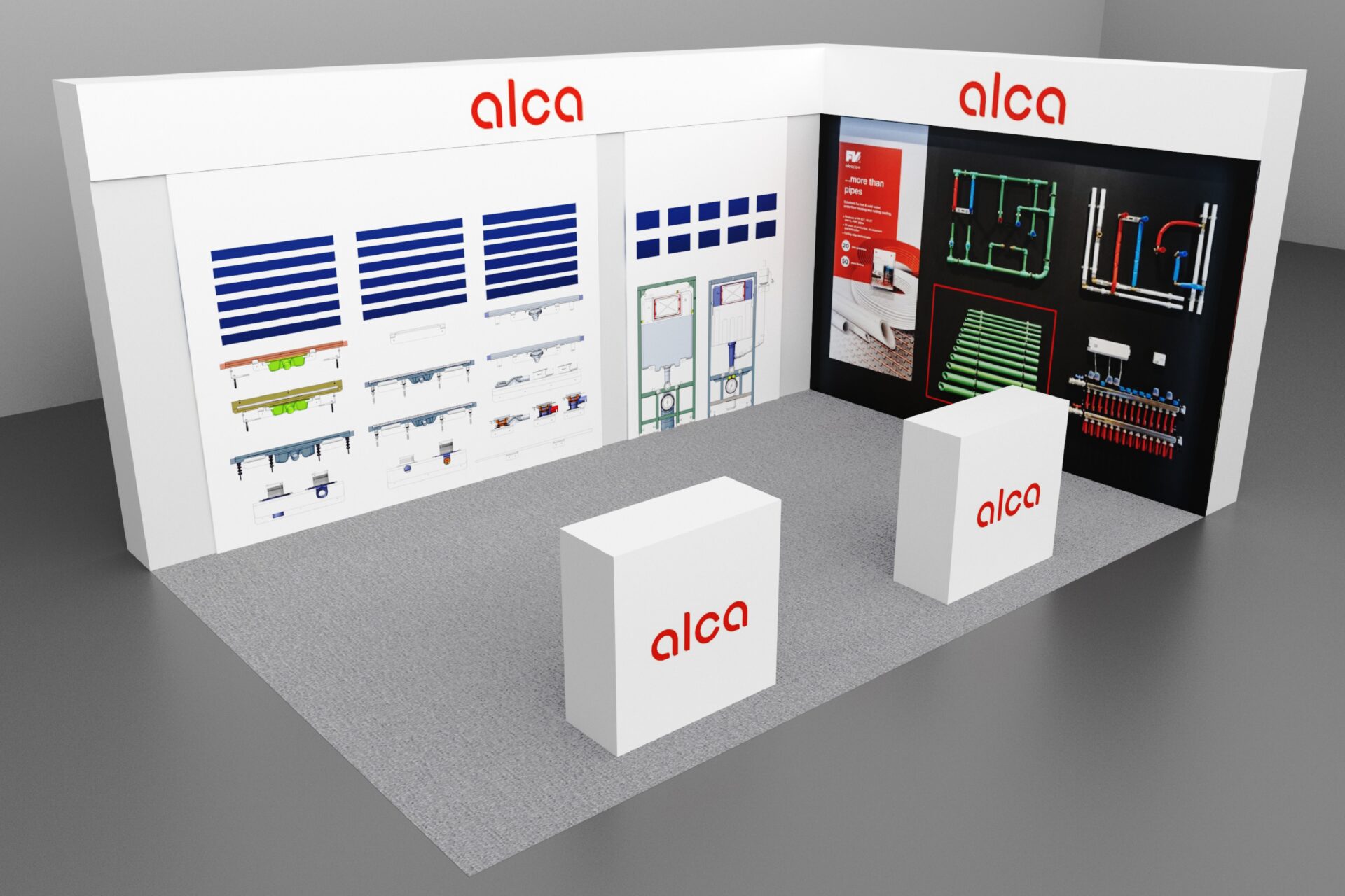 Забудова та дизайн ексклюзивного виставкового стенду Alca на Install Fest 2023