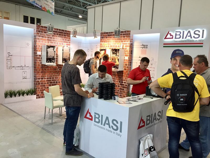 Оренда та будівництво виставкового стенду компанії Biasi